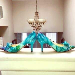 Butter Shoes Bow Tie Dye Blue 9.5